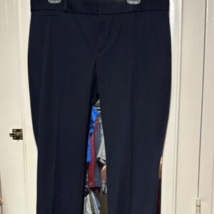 Banana Republic Navy Ankle Cropped Pants Tailored Fit